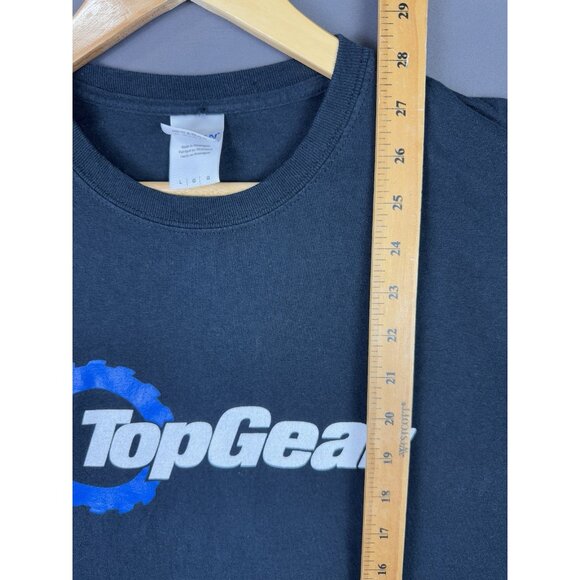 Vintage Y2K Top Gear Car TV Show Promo Racing Series Black Large Tee Rare - Picture 5 of 5